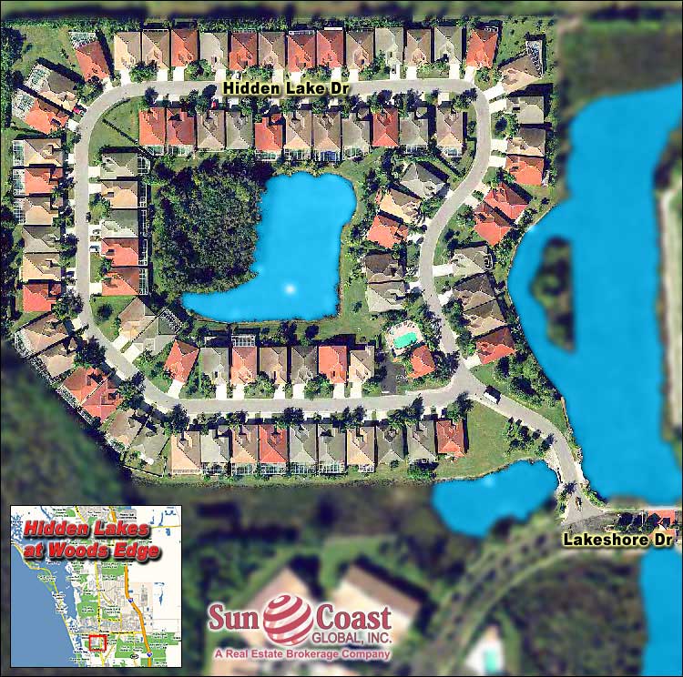 Hidden Lake Villas Overhead Map